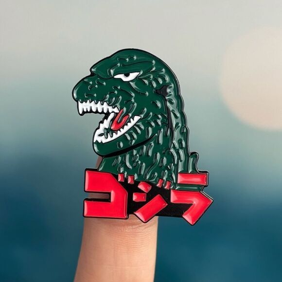 Godzilla Enamel Pin/ Brooch Lapel - Picture 1 of 6